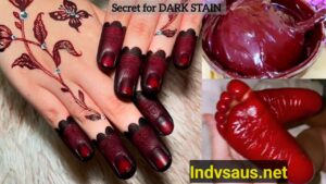 Secret for Dark Mehndi Paste at Home for Dark Stain